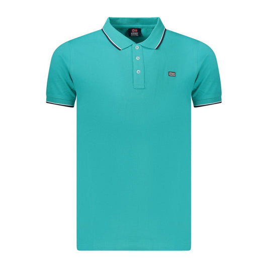 Norway 1963 Azzurro Cotton Mens Polo Norway 1963