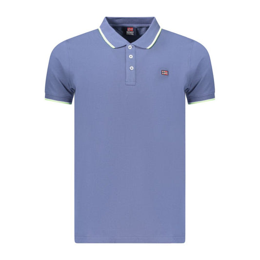 Norway 1963 Blue Cotton Men's Polo Shirt Norway 1963