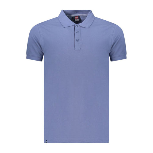 Norway 1963 Blue Cotton Men's Polo Shirt Norway 1963