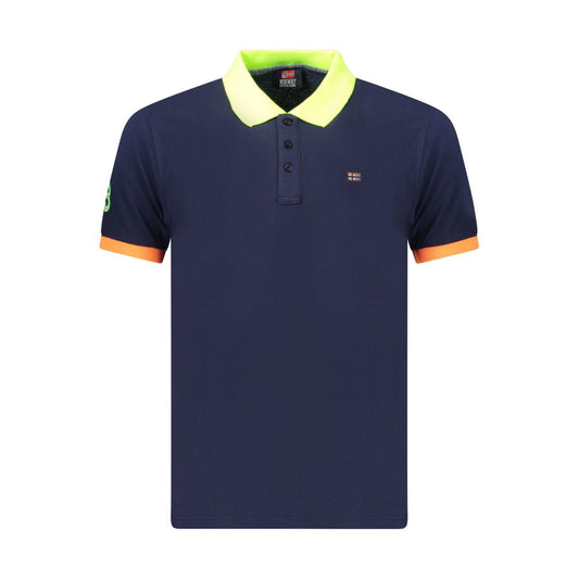 Norway 1963 Blue Cotton Men's Polo Shirt Norway 1963