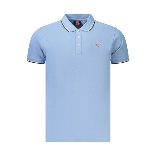 Norway 1963 Azzurro Cotton Mens Polo Norway 1963