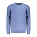 Norway 1963 blue cotton men's shirt with a classic collar and button-down front, displayed on a neutral background.