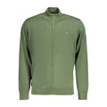 Norway 1963 Verde cotton men's cardigan featuring a button-up front and ribbed cuffs, stylish and comfortable for everyday wear.