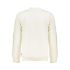 White cotton men's sweatshirt by Fila, featuring a classic crewneck design and subtle branding on the chest.