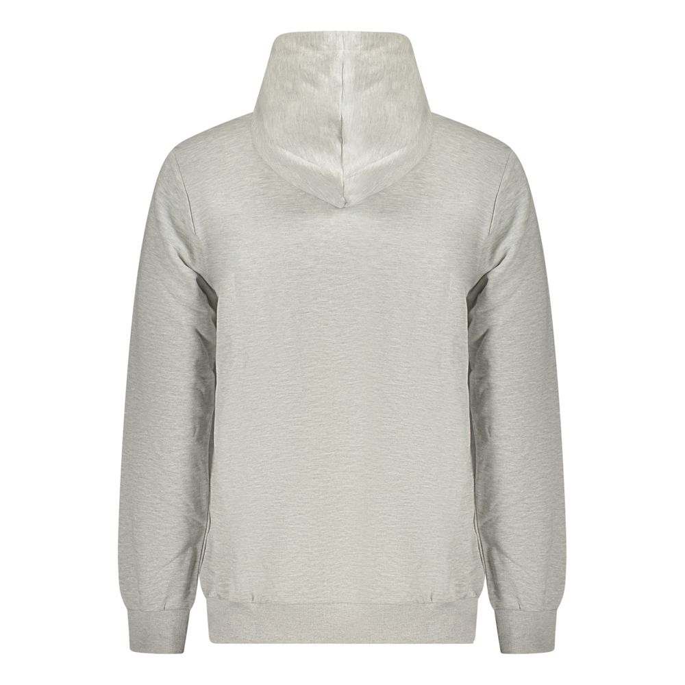 Grey cotton men's sweatshirt by Fila featuring a classic crewneck and relaxed fit, ideal for casual wear.