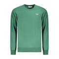 Fila Verde cotton men's sweatshirt displayed on a hanger, featuring a classic crew neck and relaxed fit.