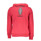 Cavalli Class Rosso Cotton Mens Sweatshirt Cavalli Class