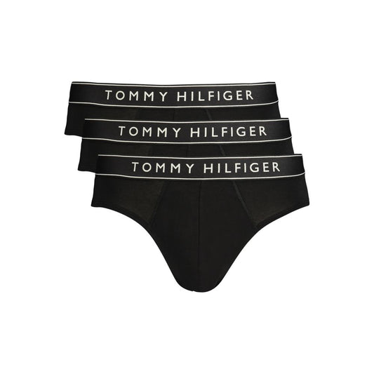 Tommy Hilfiger Black Cotton Men's Brief Tommy Hilfiger