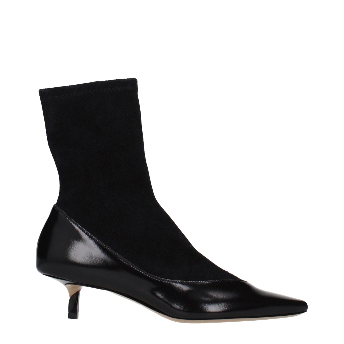 Jacquemus Black Leather Ankle Boots Jacquemus