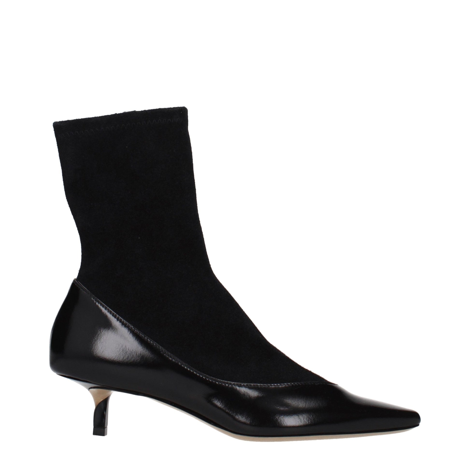 Jacquemus Black Leather Ankle Boots Jacquemus