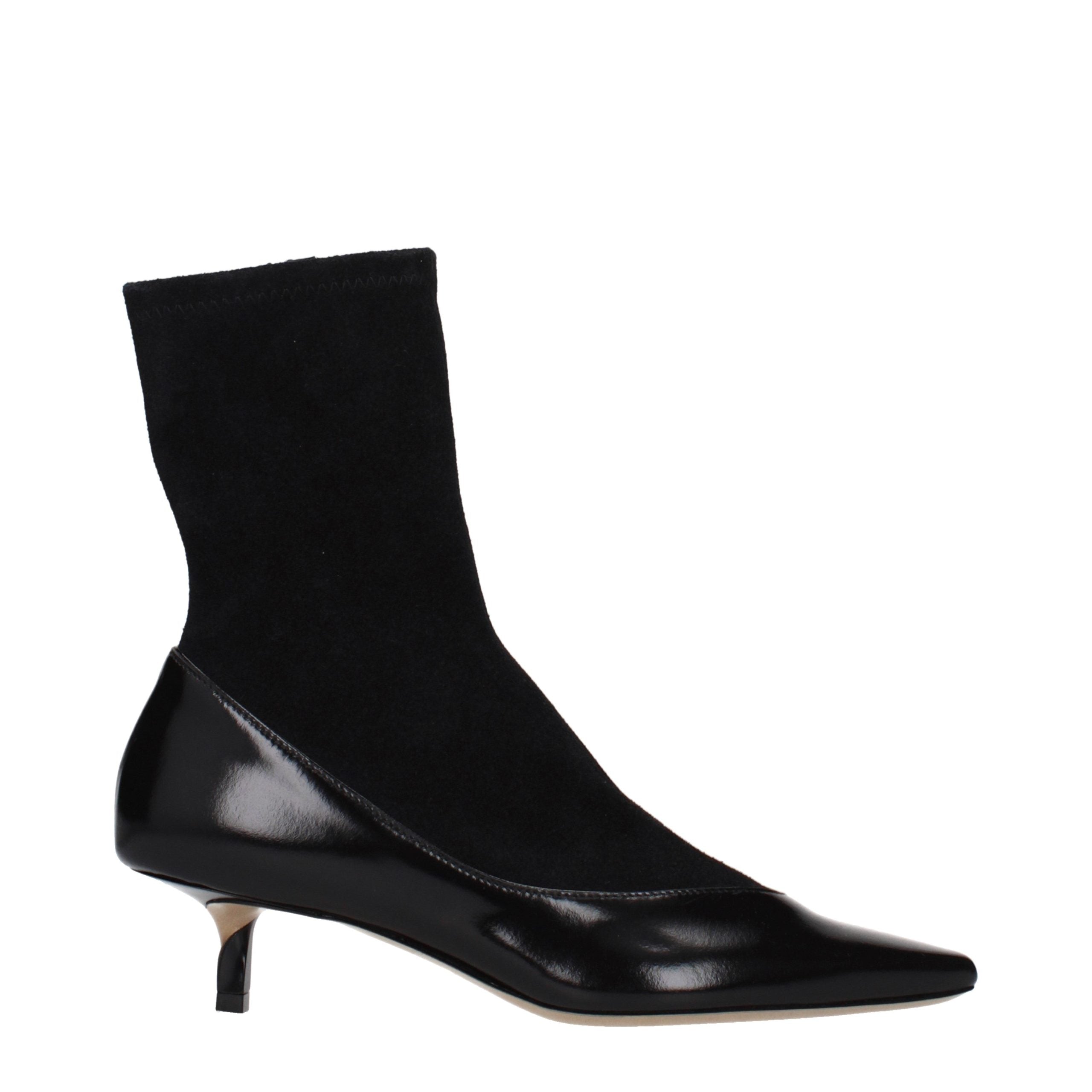 Jacquemus Black Leather Ankle Boots Jacquemus