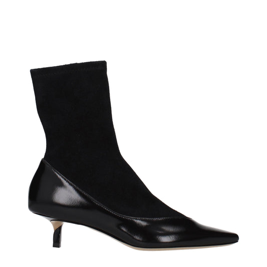 Jacquemus Black Leather Ankle Boots Jacquemus