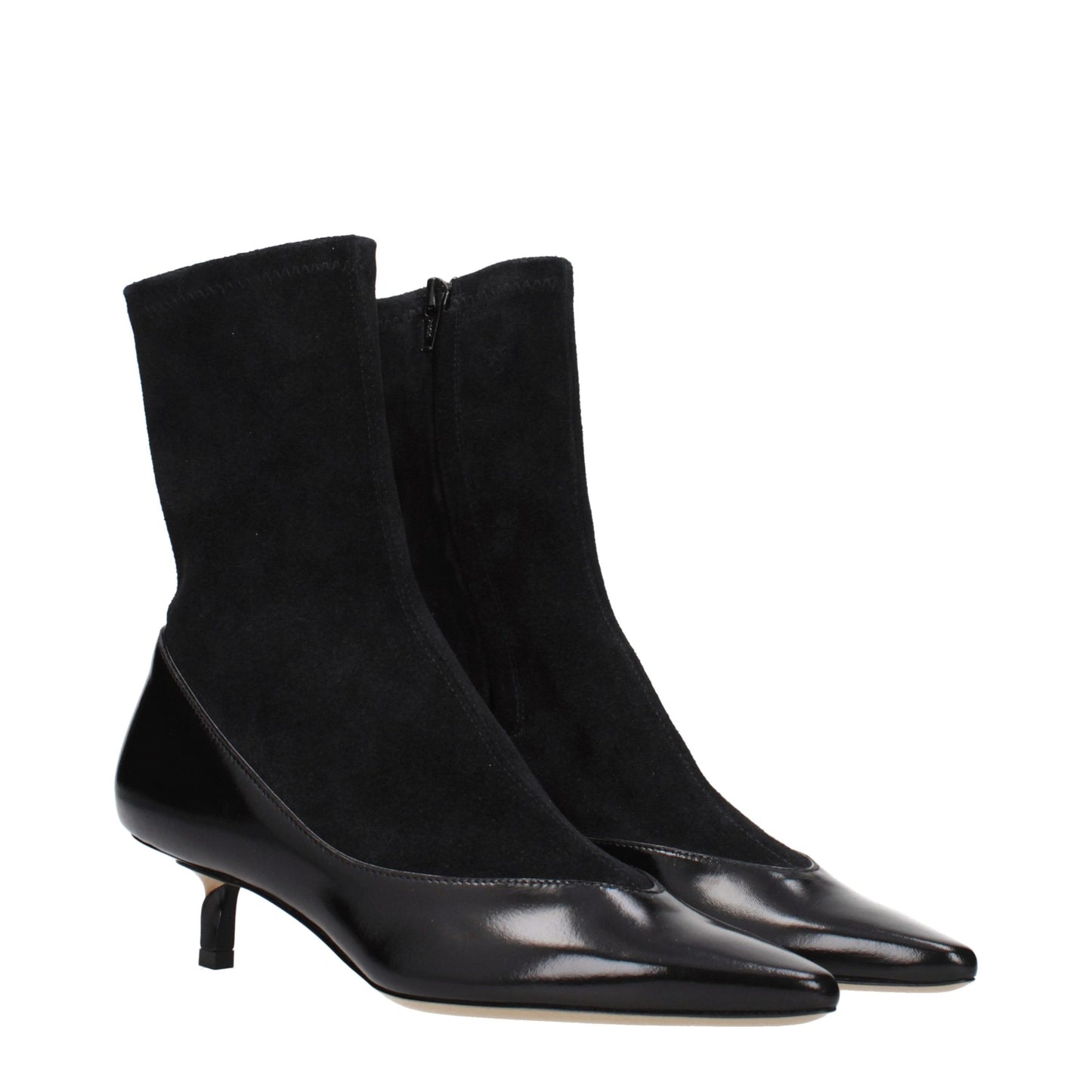 Jacquemus Black Leather Ankle Boots Jacquemus