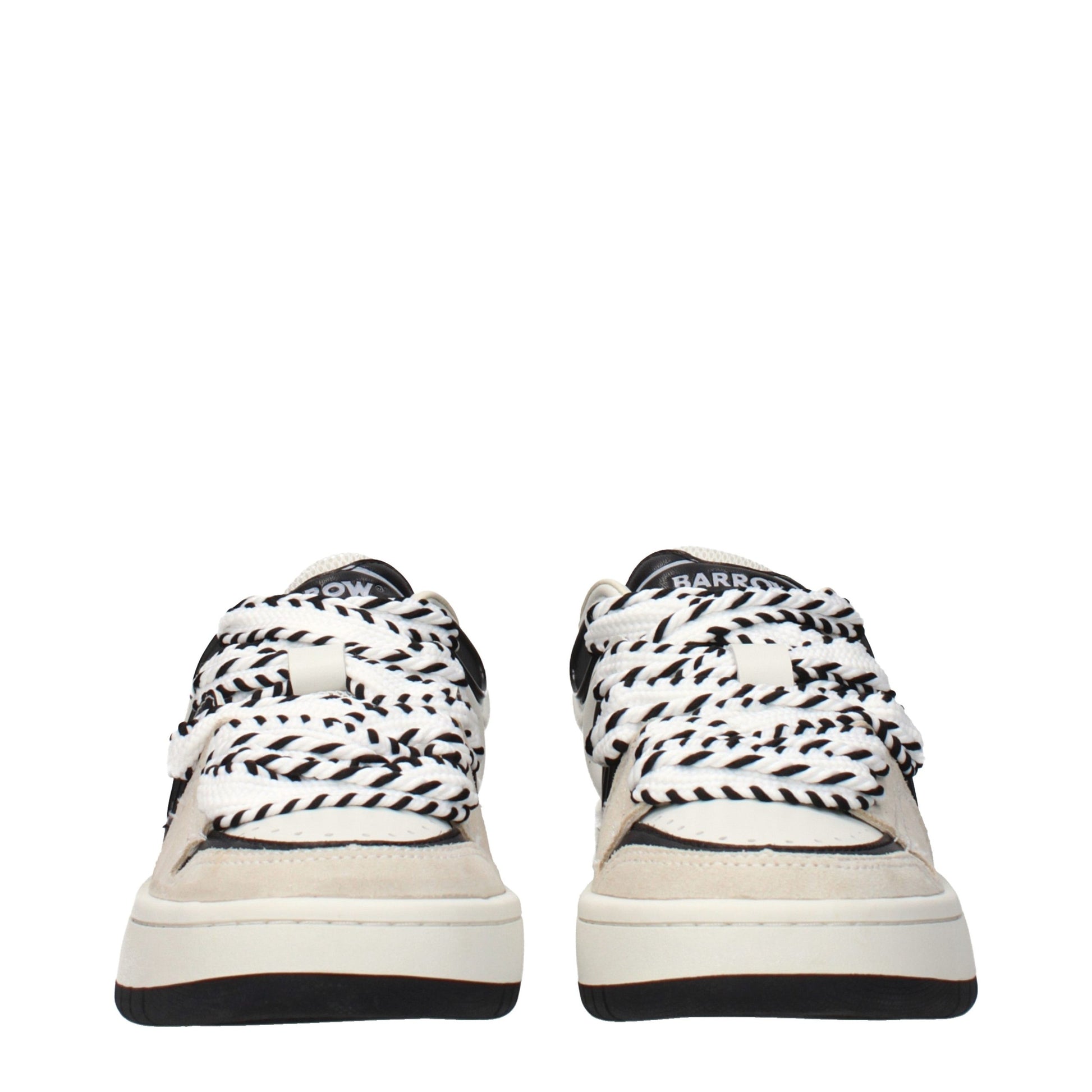 Barrow Beige Leather Sneakers Barrow