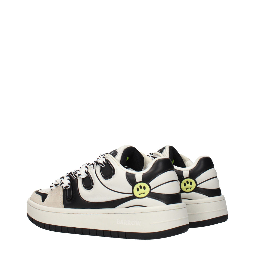 Barrow beige leather sneakers with white soles and laces, stylish casual footwear for men and women.