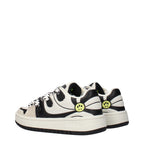 Barrow beige leather sneakers with white soles and laces, stylish casual footwear for men and women.
