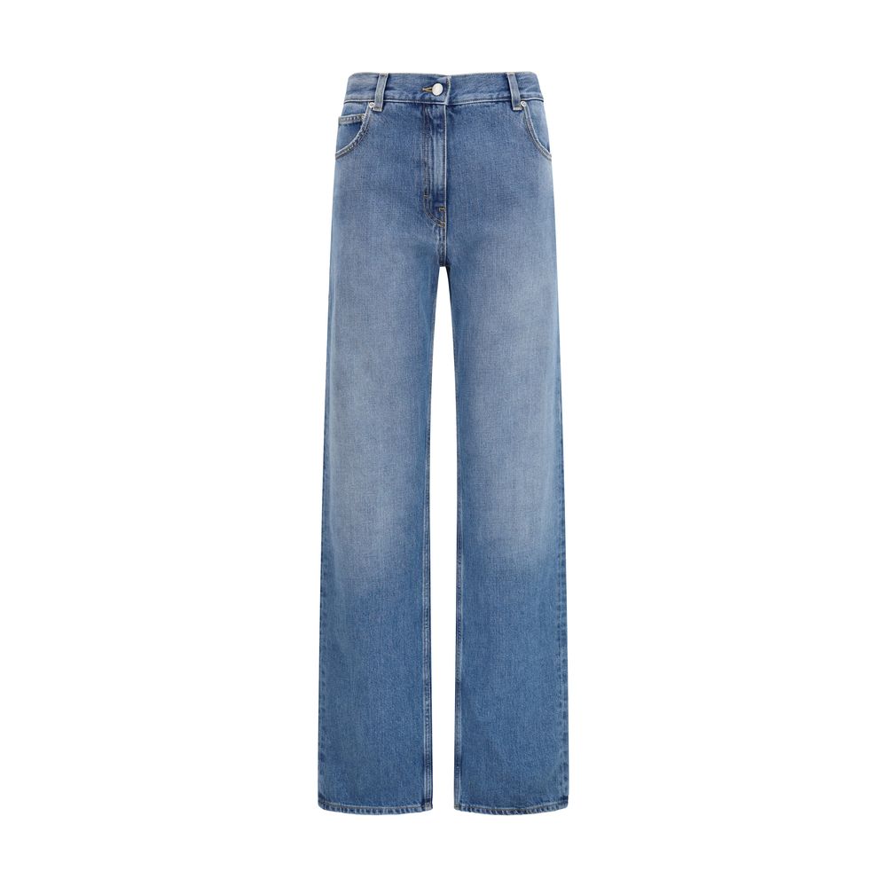 Calvin Klein Blue Cotton Straight-Leg Jeans Calvin Klein