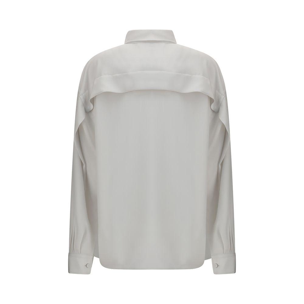 Calvin Klein White Silk Dress Shirt Calvin Klein