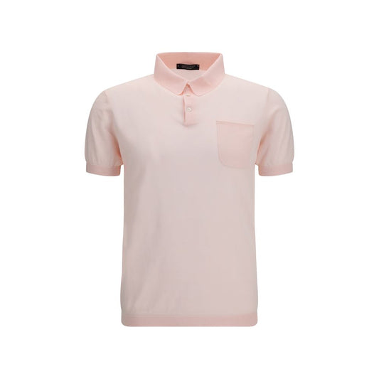 Aragona Cashmere Multicolor Cotton Polo Shirt Aragona Cashmere