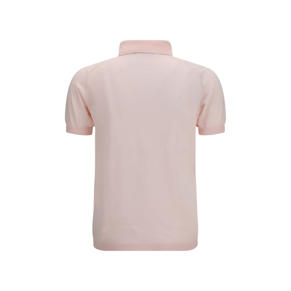 Aragona Cashmere Multicolor Cotton Polo Shirt Aragona Cashmere