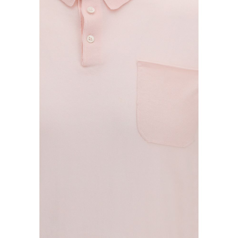 Aragona Cashmere Multicolor Cotton Polo Shirt Aragona Cashmere