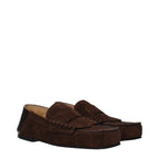 Brown leather slip-on loafers by Jacquemus, stylish men's footwear with sleek design and comfortable fit.