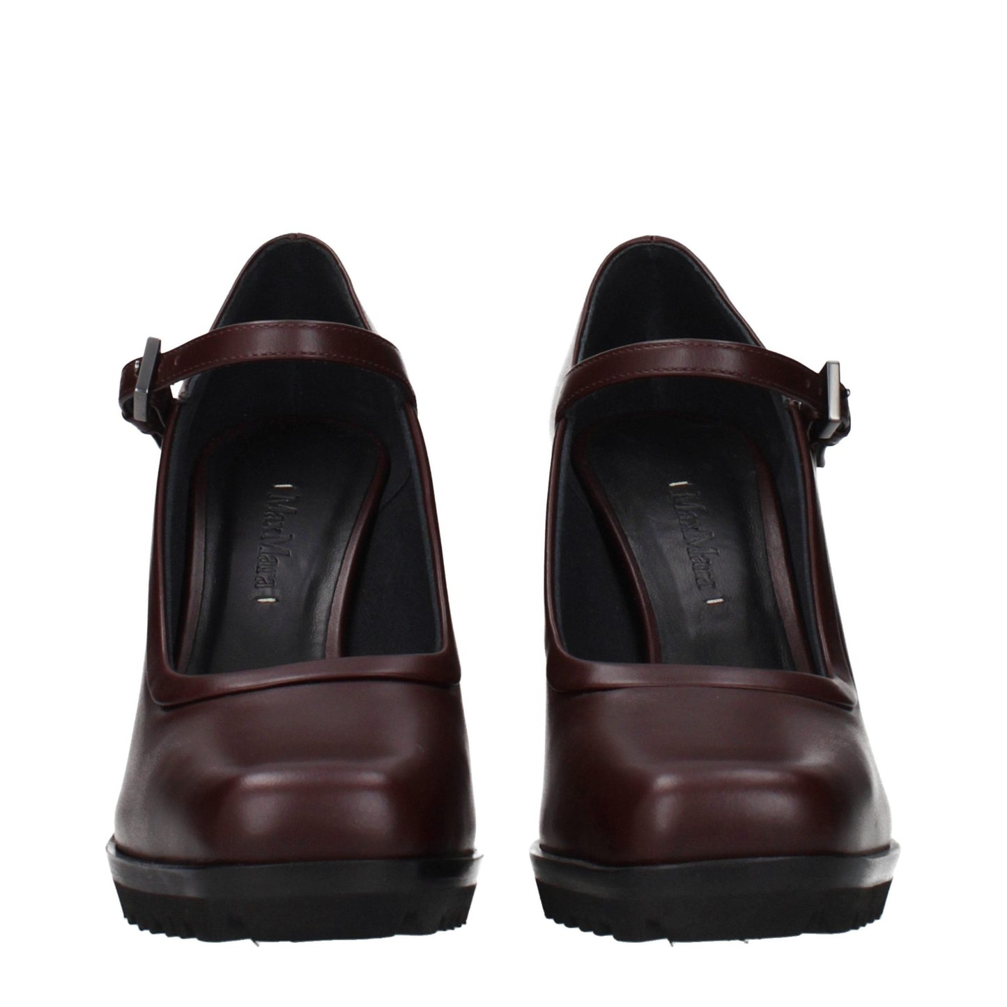 Max Mara Brown Leather High Heel Pumps Max Mara
