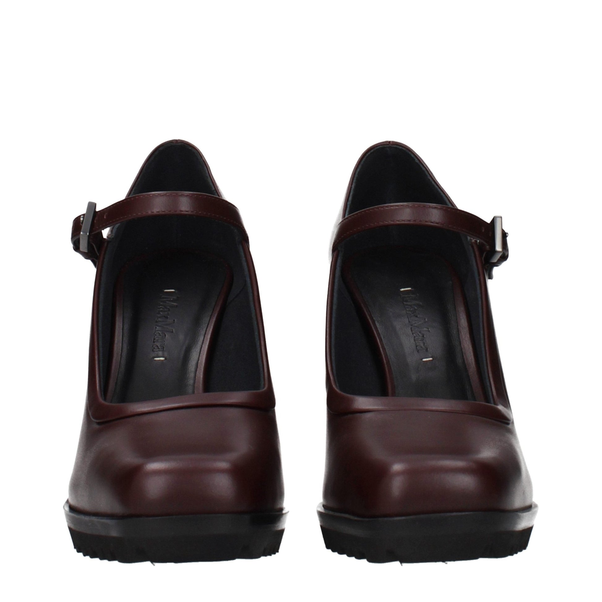 Max Mara Brown Leather High Heel Pumps Max Mara