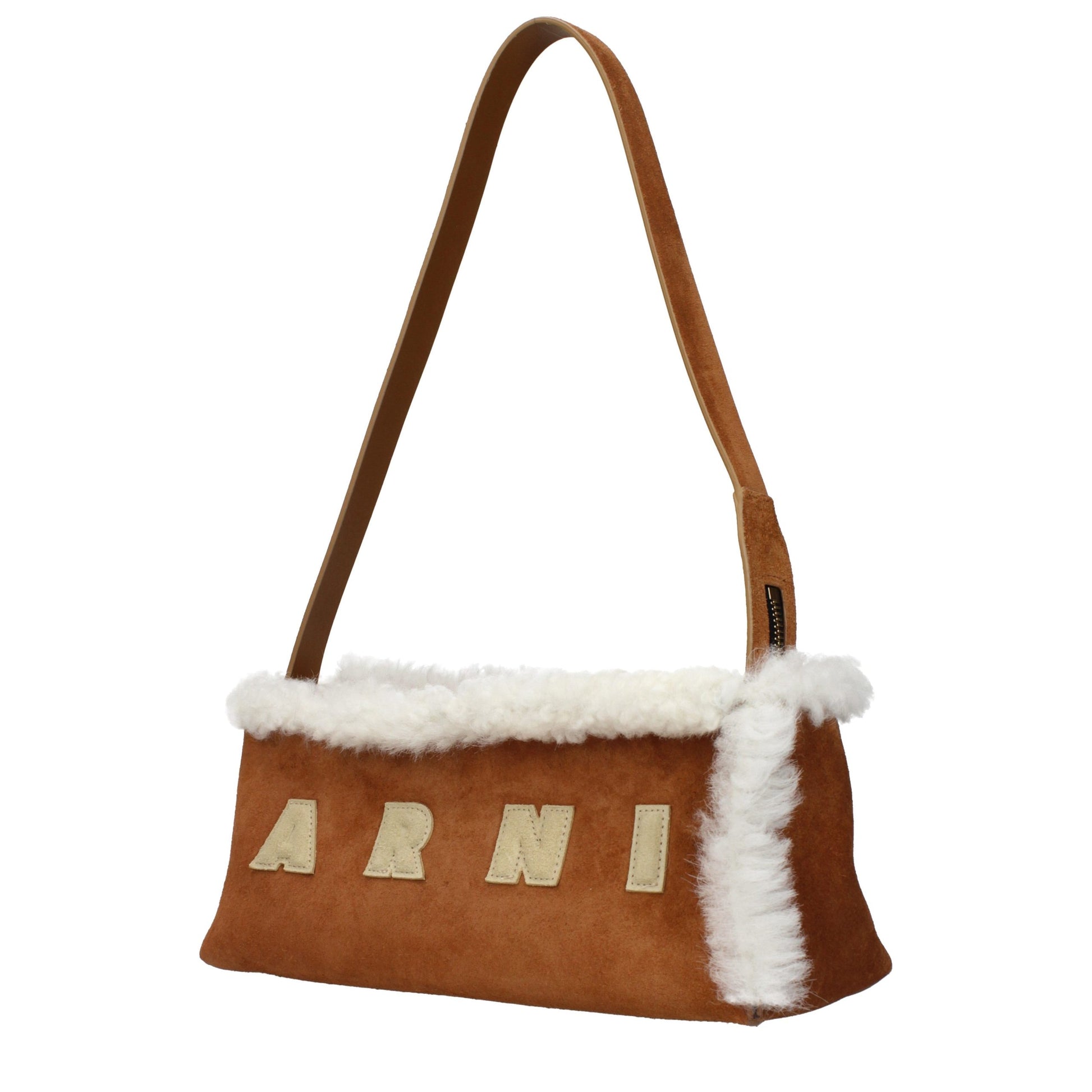 Marni Brown Leather Shoulder Bag Marni