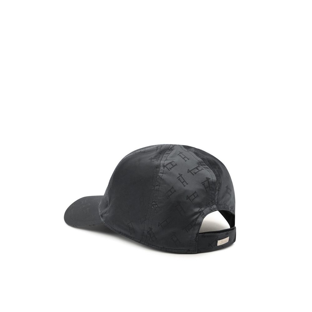 Herno Black Polyamide Cap Baseball Hat