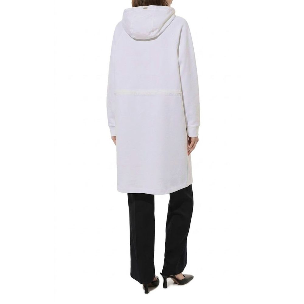 Herno White Cotton Coat Herno