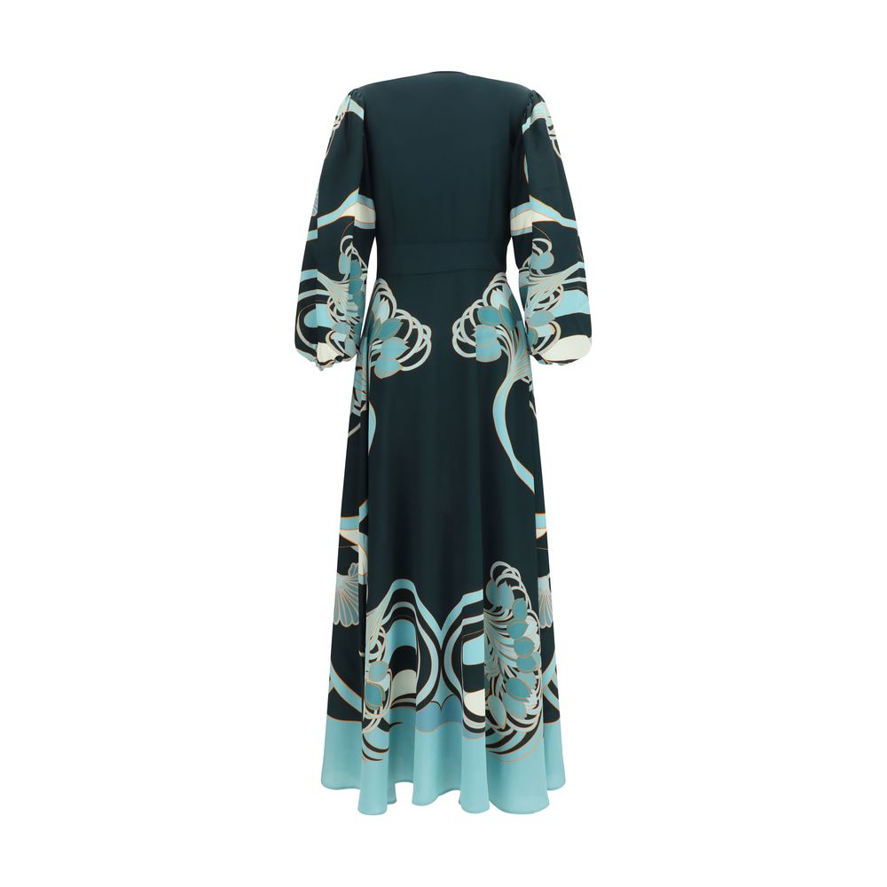 La Double J Blue Silk Casual Dress La Double J