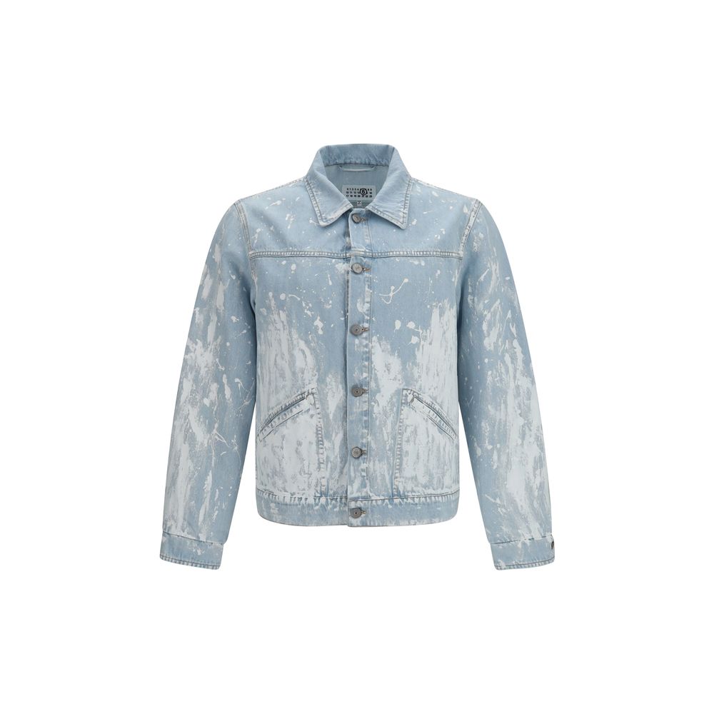 MM6 Blue Cotton Denim Jacket MM6