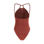 Hunza G Red Polyamide One-Piece Swimsuit