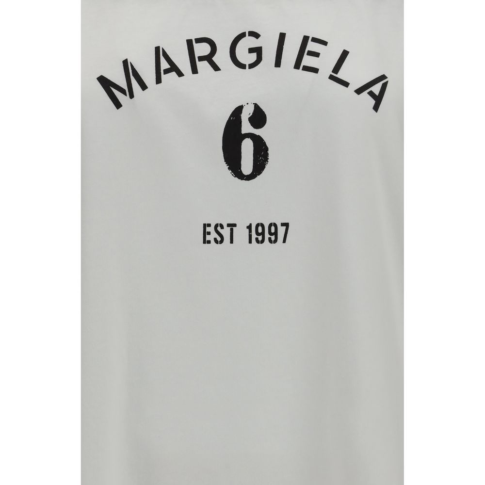 MM6 White Cotton Long Sleeve T-Shirt MM6