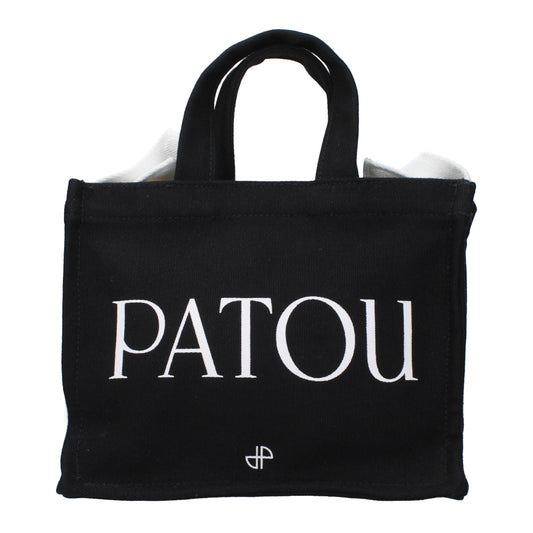 Patou Black Cotton Handbag Patou
