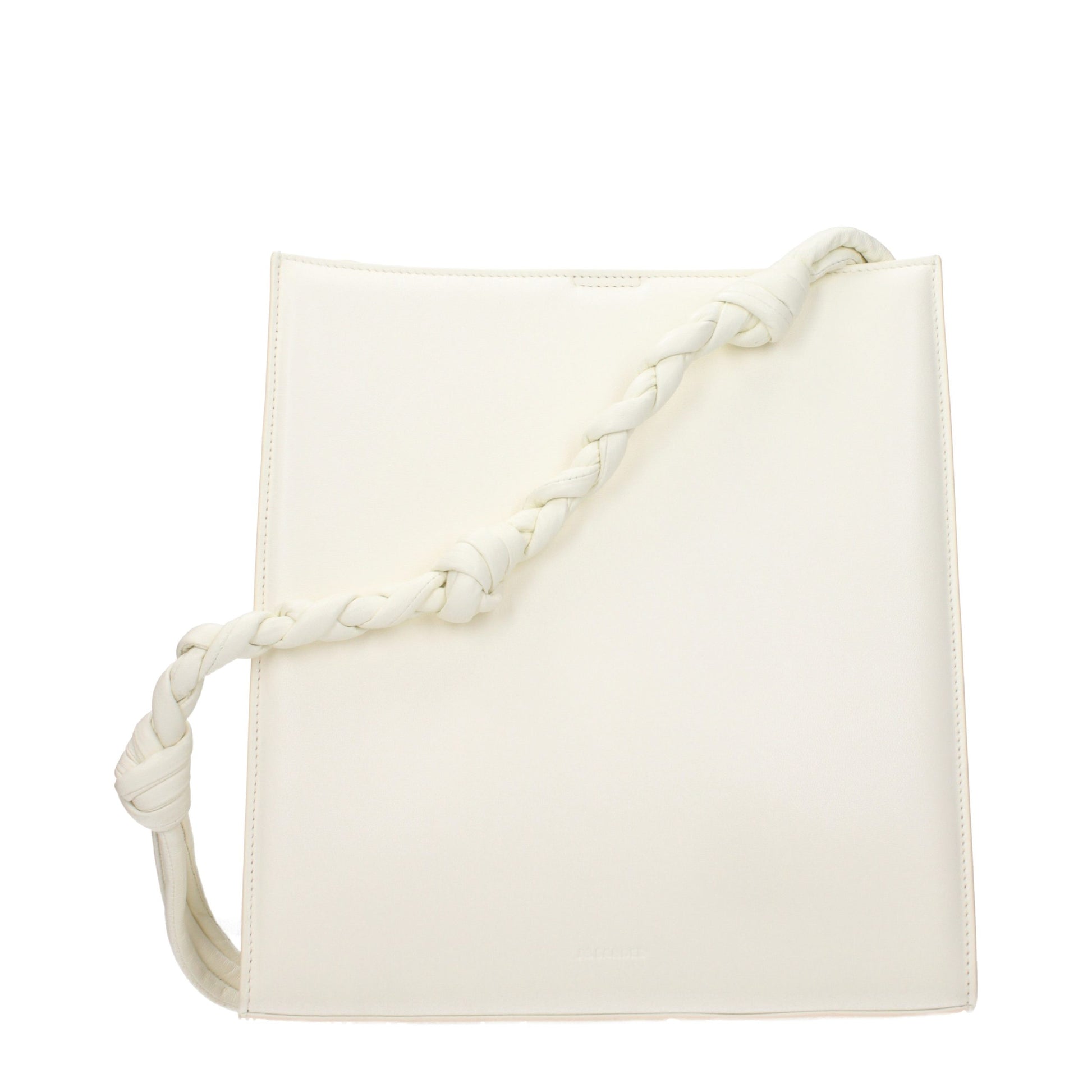 Jil Sander White Leather Shoulder Bag