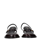 Dries Van Noten Brown Leather Platform Sandals Dries Van Noten