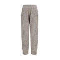 Beige linen casual pants by Brunello Cucinelli, relaxed fit with side pockets and a comfortable waistband.
