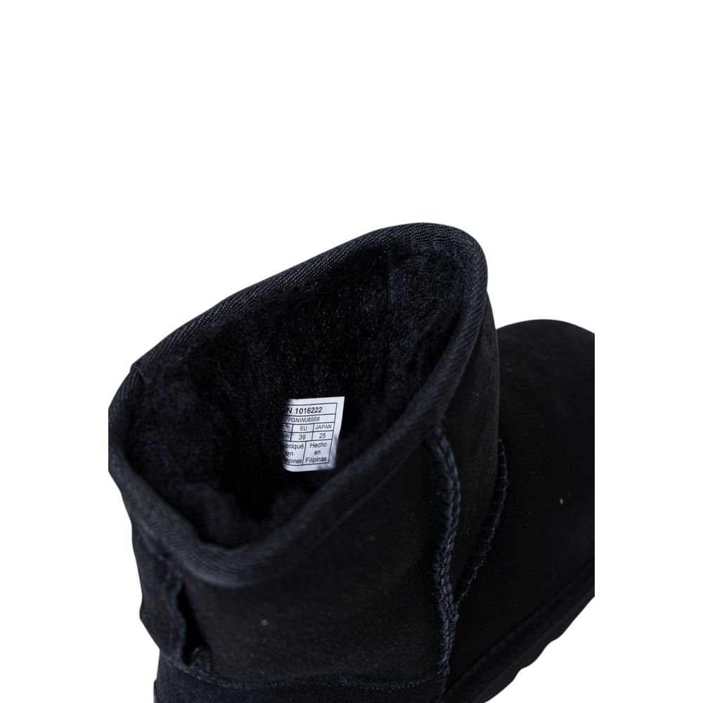 UGG Black Suede Leather Ankle Boots UGG