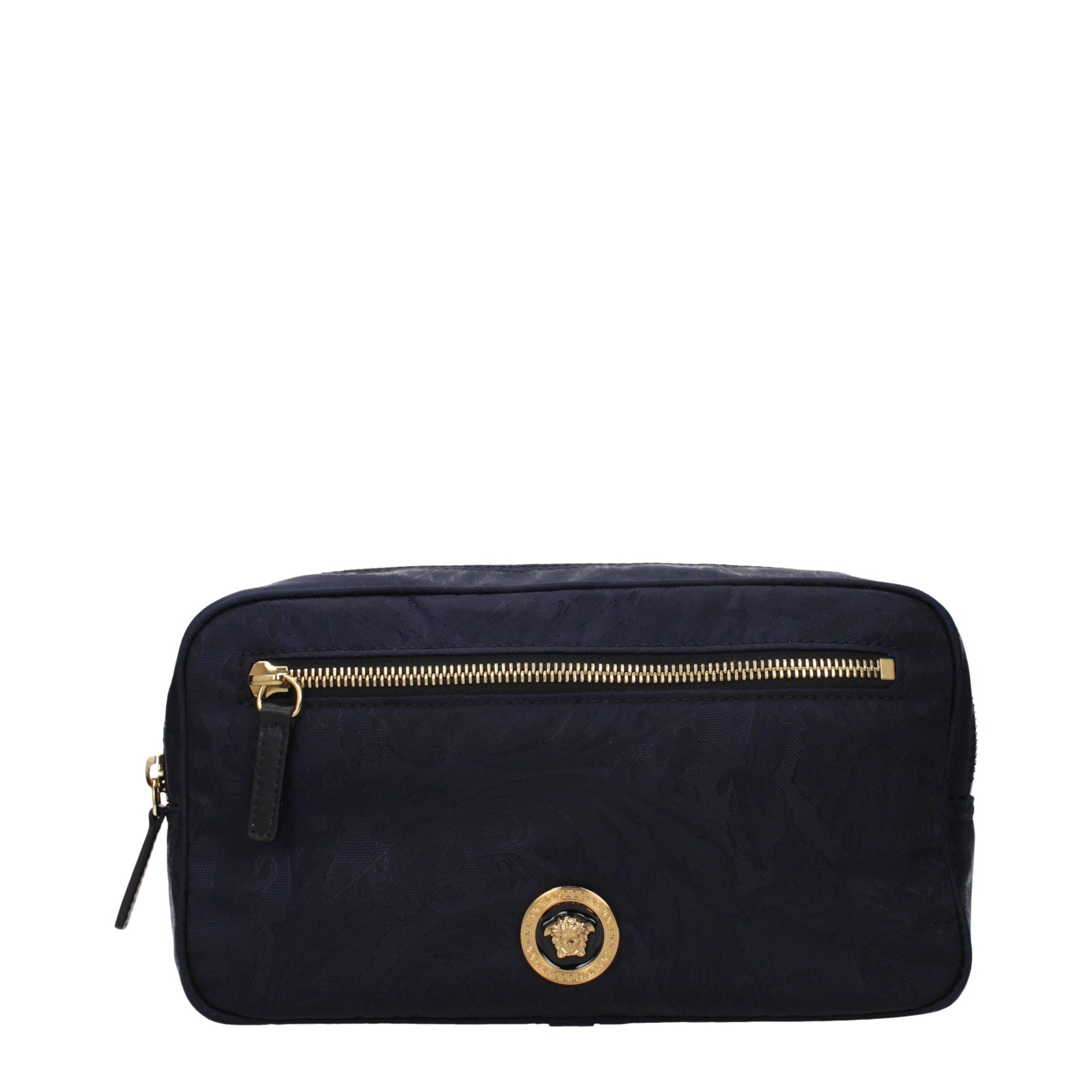 Versace Blue Fabric Backpack Versace