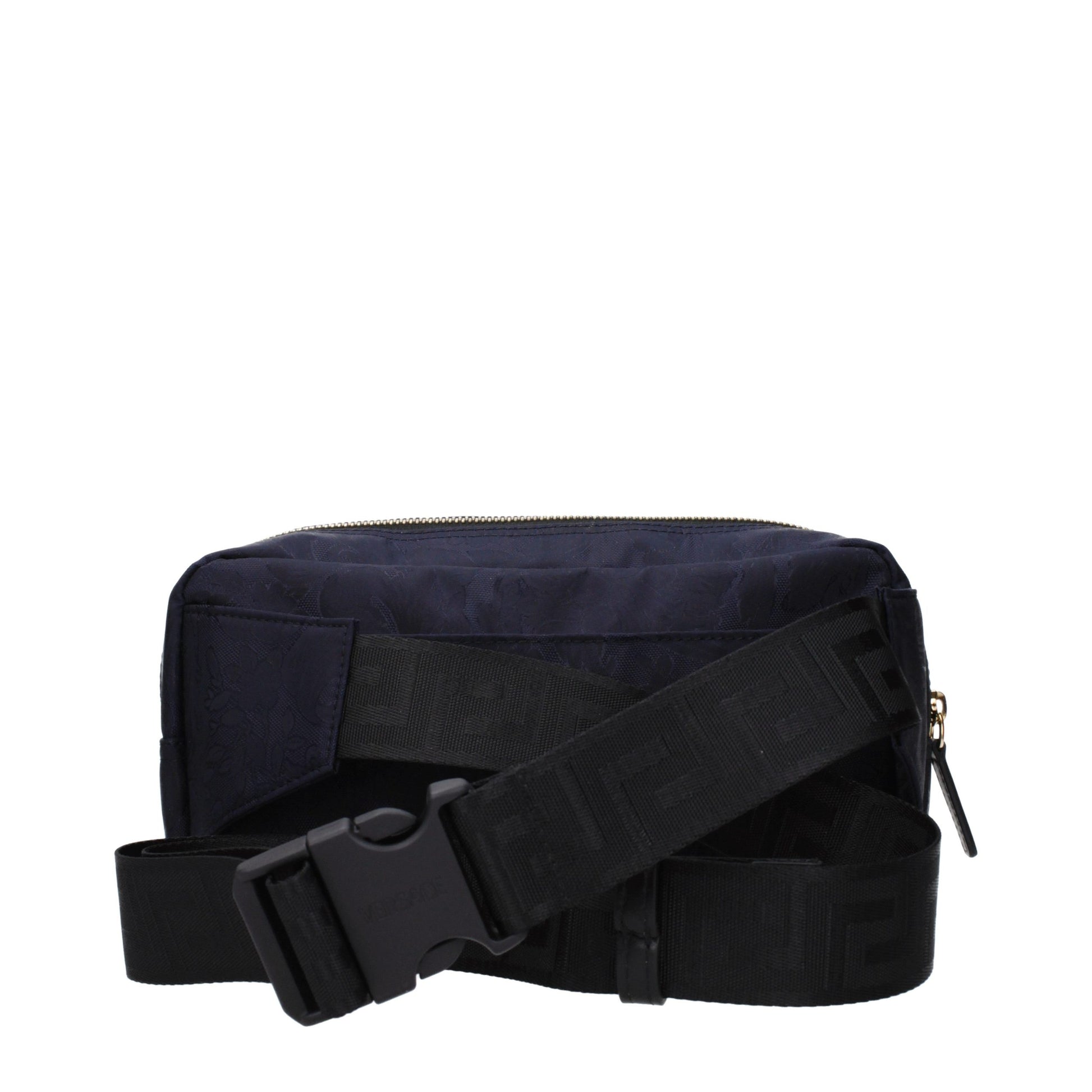 Versace Blue Fabric Backpack Versace