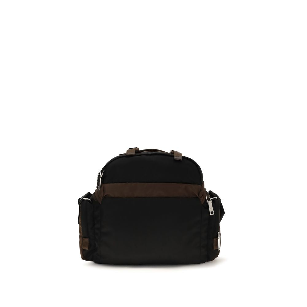 Prada Brown Recycled Polyamide Shoulder Bag Prada
