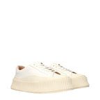 Jil Sander White Leather Platform Sneakers Jil Sander