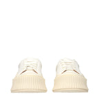 Jil Sander White Leather Platform Sneakers Jil Sander