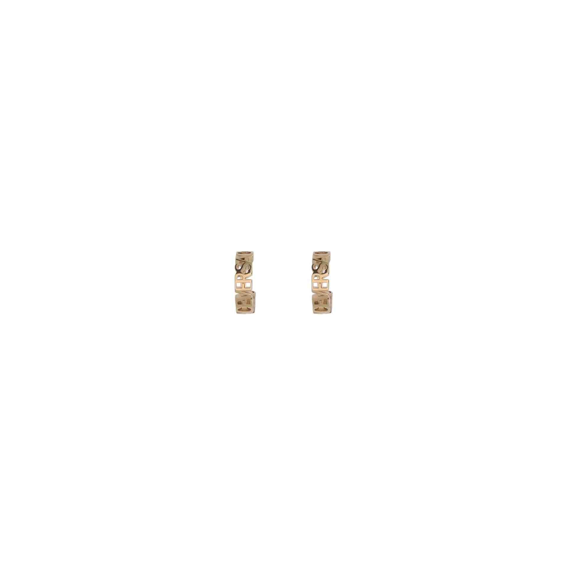 Versace Gold Brass Earrings