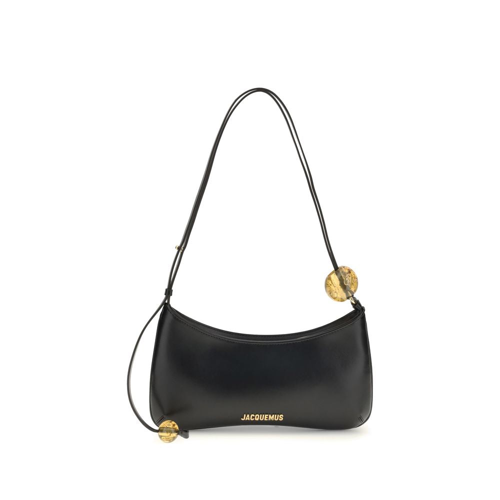 Jacquemus Black Calf Leather Bos Taurus Shoulder Bag Jacquemus