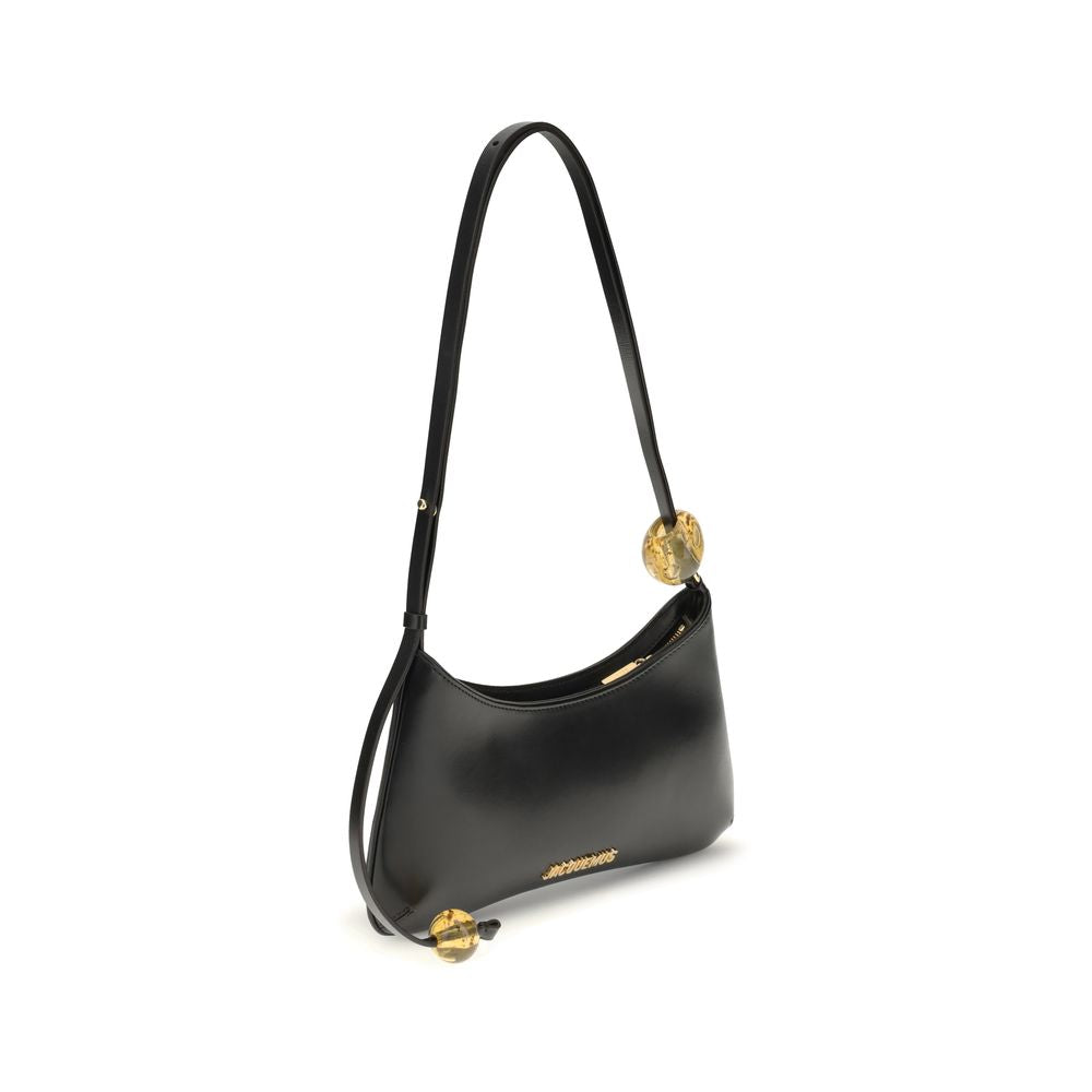 Jacquemus Black Calf Leather Bos Taurus Shoulder Bag Jacquemus