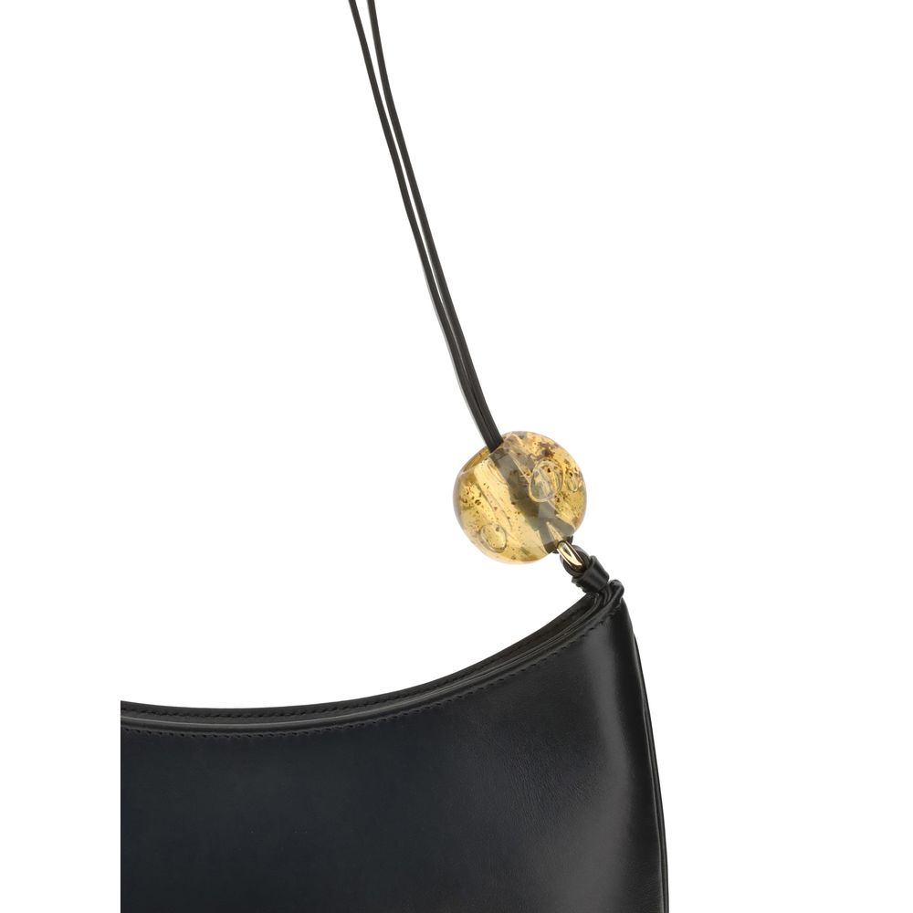 Jacquemus Black Calf Leather Bos Taurus Shoulder Bag Jacquemus