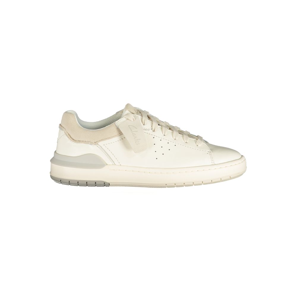 Clarks White Leather Men's Sneaker Clarks